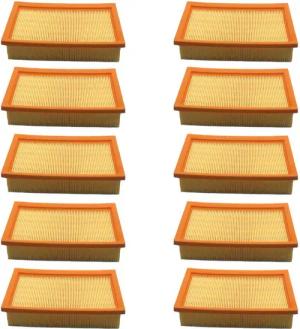 Trade-Shop Flachfaltenfilter 10x passend für Kärcher