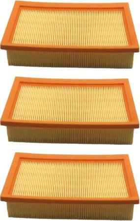 Trade-Shop Flachfaltenfilter 3x passend für Kärcher