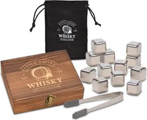 Woma Eiswürfel-Steine Edelstahl Whisky Steine Geschenk