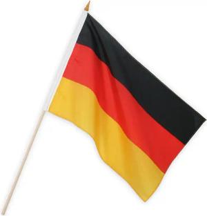 Fries Fahne Deutschland Stabfahne Schwenkfahne 30