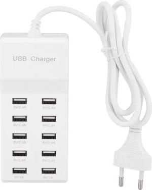 cocosity USB-Ladegerät 5 V, 10-Port, schnelles