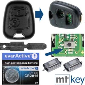 mt-key Auto Schlüssel + 1x Rohling
