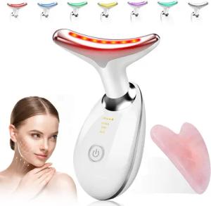 FOSMET Gesichtsmassagegerät Gesichtsmassagegerät Gegen Falten,EMS,3 Modi,45℃