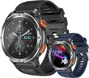 HYIEAR Smartwatch Herren-1.43"Display/120+ Sportmodi/mit Telefonfunktion Smartwatch,
