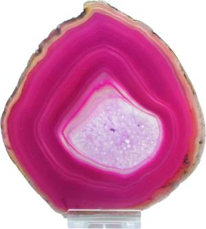Steinfixx® Mineralstein Achatscheibe 7-8 cm mit