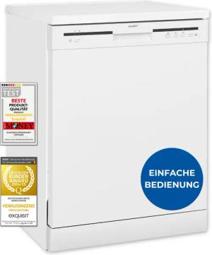 exquisit Standgeschirrspüler GSP56012-030E, 12 Maßgedecke, 11