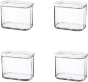 Mepal Vorratsdose 4-tlg Spar-Set Modula Weiß