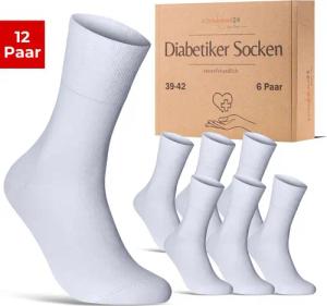 sockenkauf24 Diabetikersocken aus 97% Baumwolle ohne