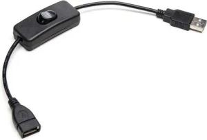 BerryBase USB 2.0 DC-Kabel mit Schalter,