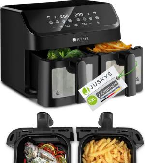 Juskys Heißluftfritteuse, 1800 W, mit 2