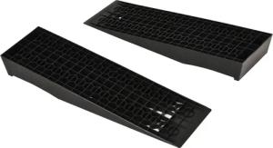 HOMCOM Auffahrrampe 2-teiliges Set Auffahrrampe Schwellenrampe