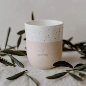 Eulenschnitt Cappuccinotasse, Steingut
