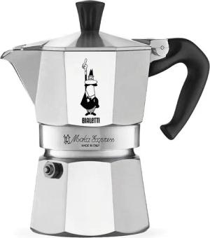 BIALETTI Espressokocher, 0,19l Kaffeekanne, aus Aluminium,
