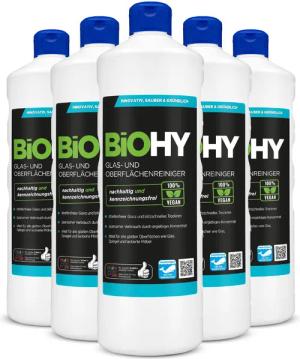 BiOHY Glas- und Oberflächenreiniger 6er Pack