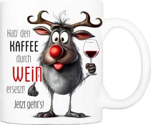Cadouri Tasse mit Spruch KAFFEE ERSETZEN