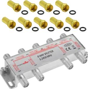 Poppstar Sat-Verteiler Splitter analog/digital SAT-Antenne (Umschalter