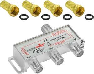 Poppstar Sat-Verteiler Splitter analog/digital SAT-Antenne (Umschalter
