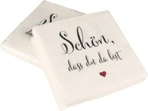Macosa Home Papierserviette Servietten mit Spruch