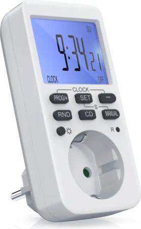 BEARWARE Zeitschaltuhr, digital, 1-St., programmierbar, LCD