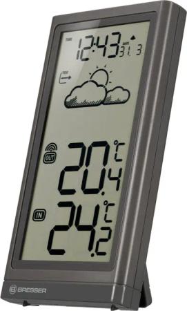 BRESSER Funkwetterstation Meteo Temp grau Funkwetterstation