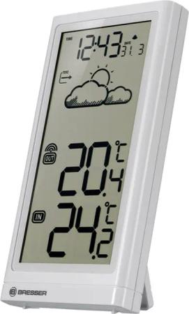BRESSER Funkwetterstation Meteo Temp weiss Funkwetterstation