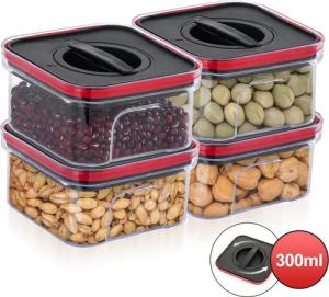 Simloveve Vorratsdose Vierer-Set Aufbewahrungsbox Küche, Vorratsdose,
