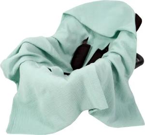BabyLux Babyschale Einschlagdecke mit Kapuze 90x90
