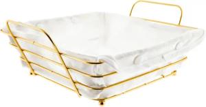 Sunay Brotkorb in Gold Edelstahl mit