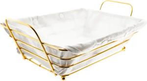 Sunay Brotkorb in Gold Edelstahl mit
