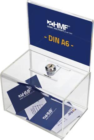 HMF Geldkassette Acryl Spendenbox 4691, Box