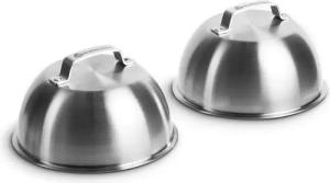BURNHARD Burgerpresse Burgerglocken 2-er Set Edelstahl