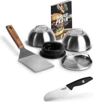 BURNHARD Burgerpresse Burger-Set (6 St), Edelstahl,