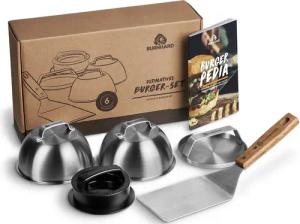 BURNHARD Burgerpresse Burger-Set (6 St), Edelstahl,