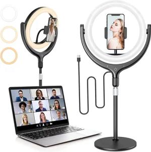 Daskoo Ringlicht 10 Zoll Ringlicht mit