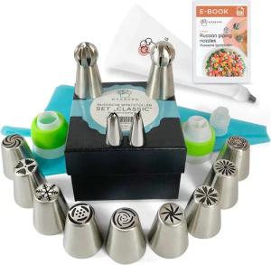 Wenburg Spritzbeutel 38er-Set Basic Spritztüllen mit