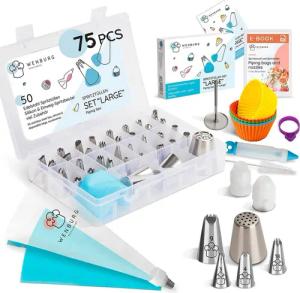 Wenburg Spritzbeutel Spritzbeutel-Set 10-tlg. Backdekor rostfreies