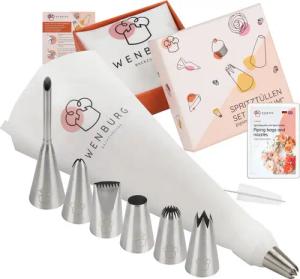 Wenburg Spritzbeutel Spritzbeutel-Set 10-tlg. Backdekor Baumwolle