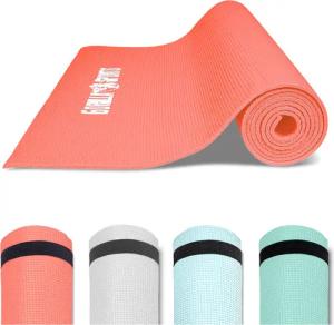 GORILLA SPORTS Yogamatte Fitnessmatte mit Tragegurt,
