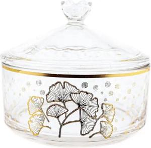 Almina Vorratsglas Bonboniere 2-teilig mit goldenen