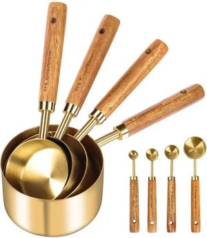 LAPAPRO Messlöffel Messbecher und Messlöffel, 8