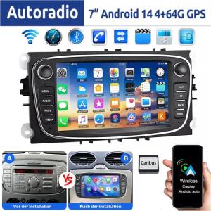 ESSGOO 7" Android 14 Für Ford