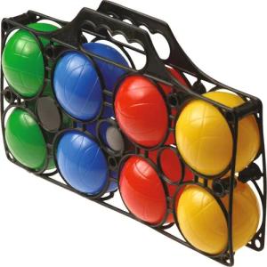 Spielball Boccia, Mit 8 farbigen Kunststoffkugeln