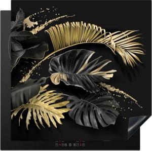 MuchoWow Herd-Abdeckplatte Blätter - Gold -