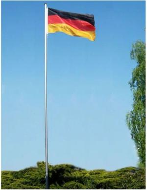 GartenHero Fahnenmast 6m Fahnenmast mit Flagge