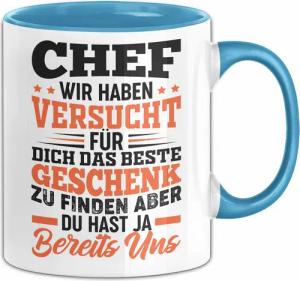 Trendation Tasse Chef Geschenk Tasse Wir