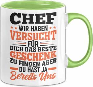 Trendation Tasse Chef Geschenk Tasse Wir
