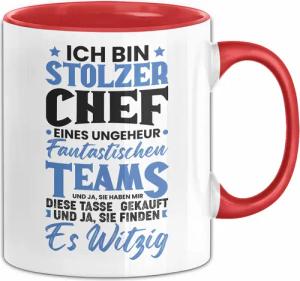 Trendation Tasse Chef Geschenk Lustig Tasse