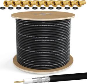 HB-DIGITAL Koaxkabel 500m HQ 135dB 4-Fach