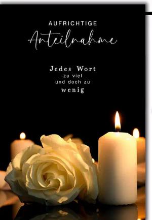 Verlag Dominique Grußkarten Trauer - Beileid