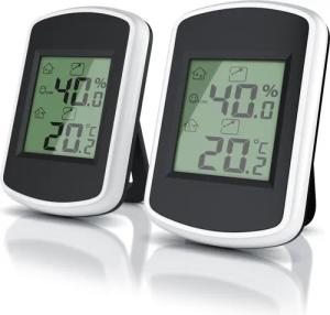 BEARWARE Raumthermometer 2x Digitales Thermo-Hygrometer, Indikator